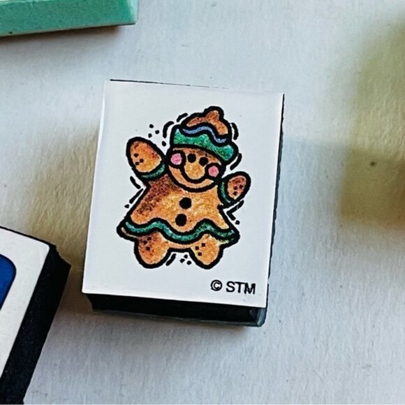 Mini Stamps Assorted 10 Pieces Duck Pooh Piggy Heart Shell Heart Gift Stamping - Picture 8 of 13